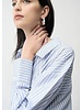 JOSEPH RIBKOFF Tencel Stripe Print Boxy Blouse
