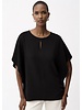 JOSEPH RIBKOFF Woven Twill Poncho Top With Front Keyhole