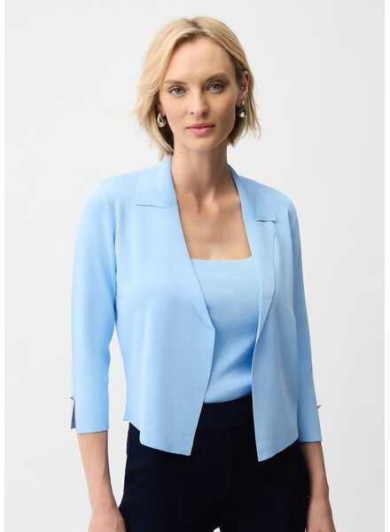 JOSEPH RIBKOFF Knit Open Front Cardigan w/Fitted Camisole