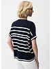 JOSEPH RIBKOFF Striped Short Sleeve Sweater