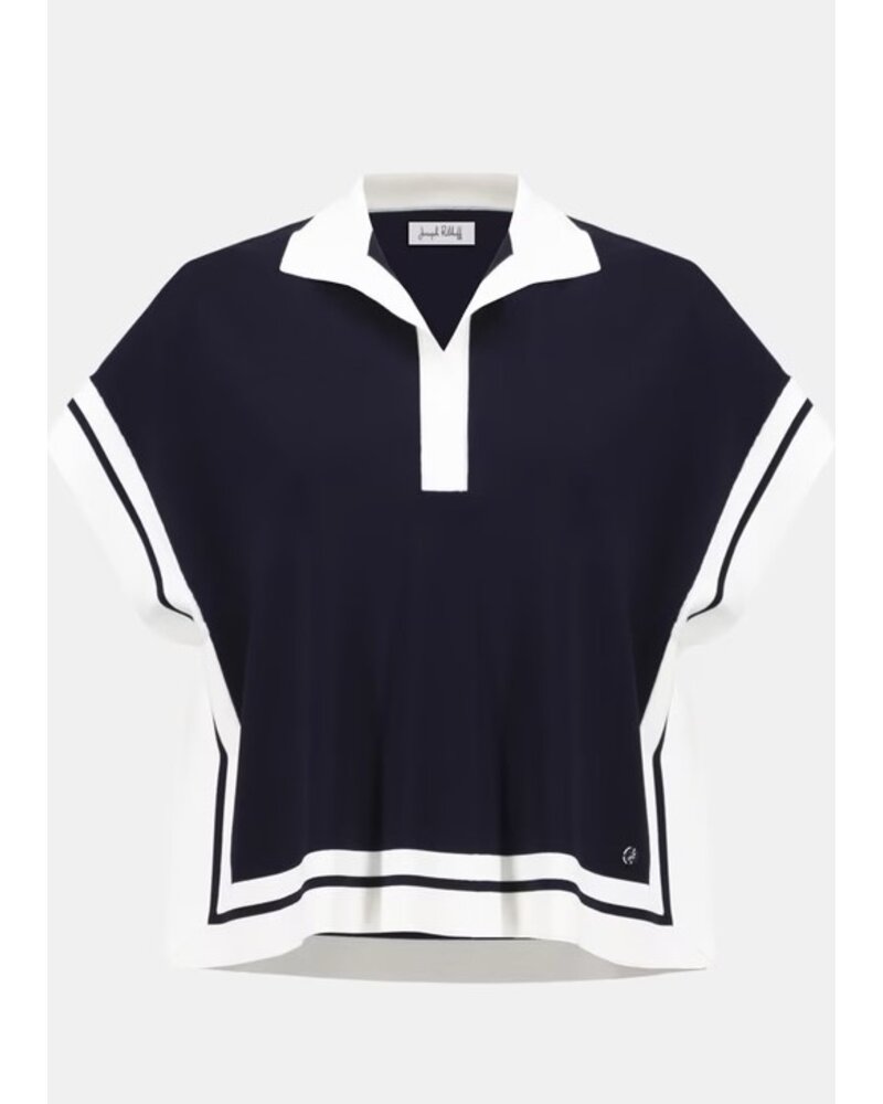 JOSEPH RIBKOFF Boxy Sweater With Stripe Detail