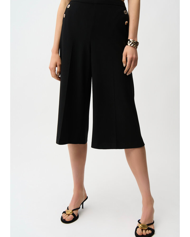 JOSEPH RIBKOFF Silky Knit Pull-On Culotte Pants