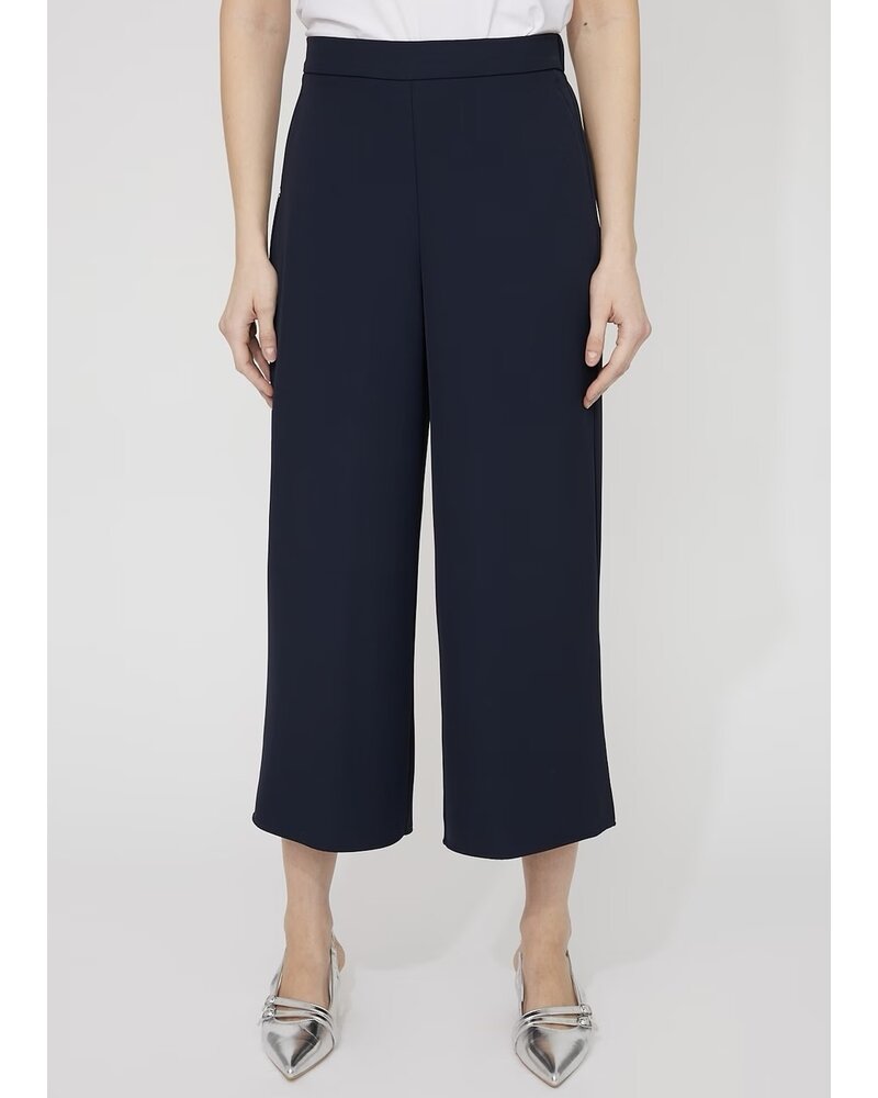 JOSEPH RIBKOFF Woven Twill Pull On Culotte Pants