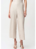 JOSEPH RIBKOFF Pleated Satin Pull On Culotte Pants