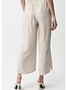 JOSEPH RIBKOFF Pleated Satin Pull On Culotte Pants