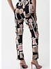 JOSEPH RIBKOFF Silky Knit Abstract Print Straight Pull-On Pants