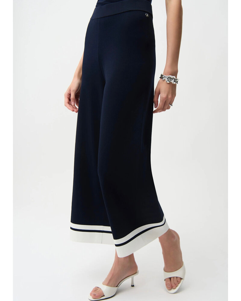 JOSEPH RIBKOFF Culotte Pants w/Stripe Detail