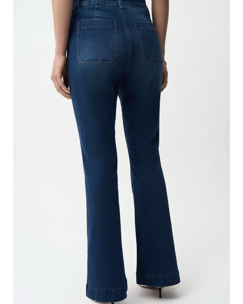 JOSEPH RIBKOFF Flare Jeans With Patch Pockets