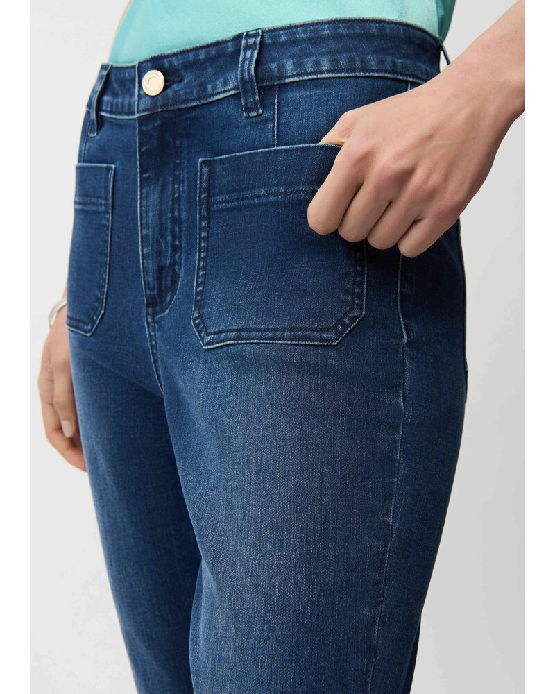 JOSEPH RIBKOFF Flare Jeans With Patch Pockets
