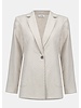 JOSEPH RIBKOFF Geometric Textured Jacquard Straight Blazer w/Notched Collar