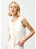 JOSEPH RIBKOFF Bouclé Sleeveless Vest With Gold Buttons
