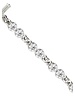 MYKA DESIGNS MIA Small Double Round Crystal/Rhodium Bracelet