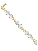 MYKA DESIGNS MIA Small Double Round Crystal/Gold Bracelet
