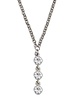 MYKA DESIGNS MIA Triple Crystal/Rhodium Drop Choker