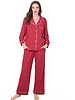 LATTELOVE Notch Collar Button Front Pyjama Set