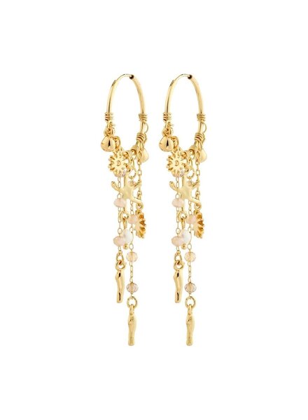 PILGRIM PRISM Gold Plated Hoop Earring