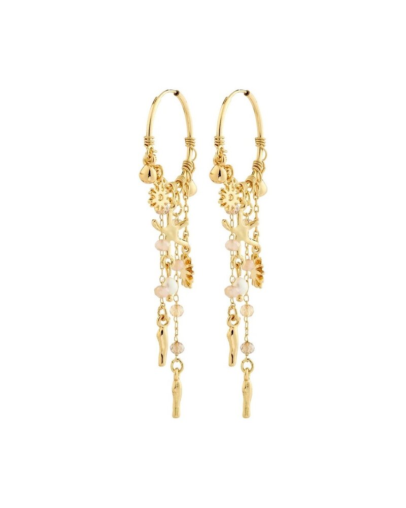 PILGRIM PRISM Gold Plated Hoop Earring