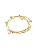 PILGRIM PRISM Gold Plated Bracelet w/White Jade