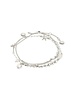PILGRIM PRISM Silver Plated w/White Jade Bracelet