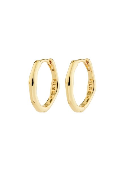 PILGRIM NOVA Gold Plated Hoop Earring