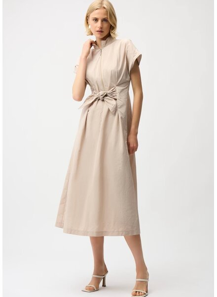 JOSEPH RIBKOFF Memory Fit And Flare Dress With Tie Waist