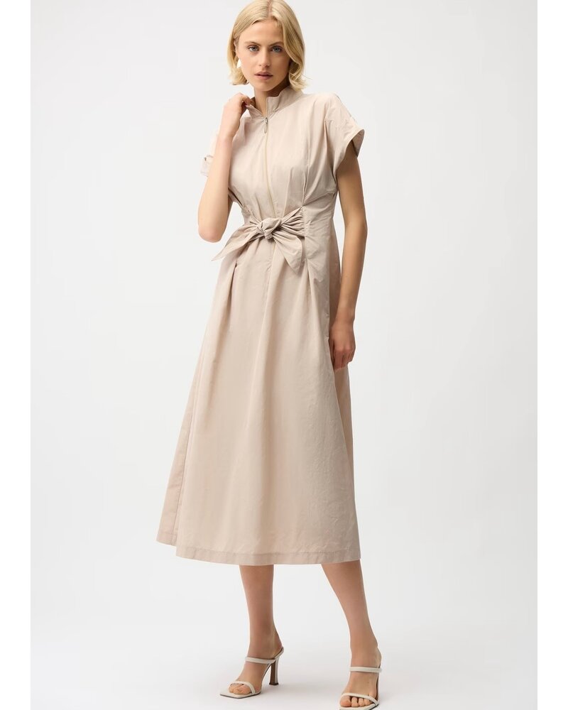 JOSEPH RIBKOFF Memory Fit And Flare Dress With Tie Waist