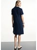 JOSEPH RIBKOFF Silky Knit Trapeze Dress With Polo Collar