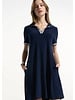 JOSEPH RIBKOFF Silky Knit Trapeze Dress With Polo Collar