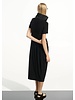 JOSEPH RIBKOFF Silky Knit Cocoon Dress With Memory Funnel Collar