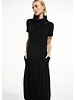 JOSEPH RIBKOFF Silky Knit Cocoon Dress With Memory Funnel Collar
