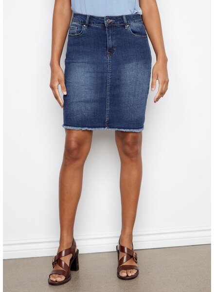 CHARLIE B Stretch Denim Skort