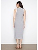 CHARLIE B Scuba Sleeveless Striped Dress