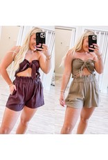MABLE Tube Tie Top and Shorts Set