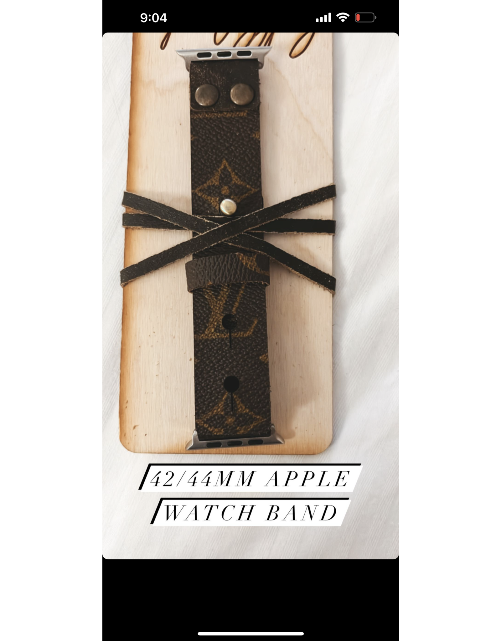 Keep It Gypsy UpCycled LV Apple Watch Band