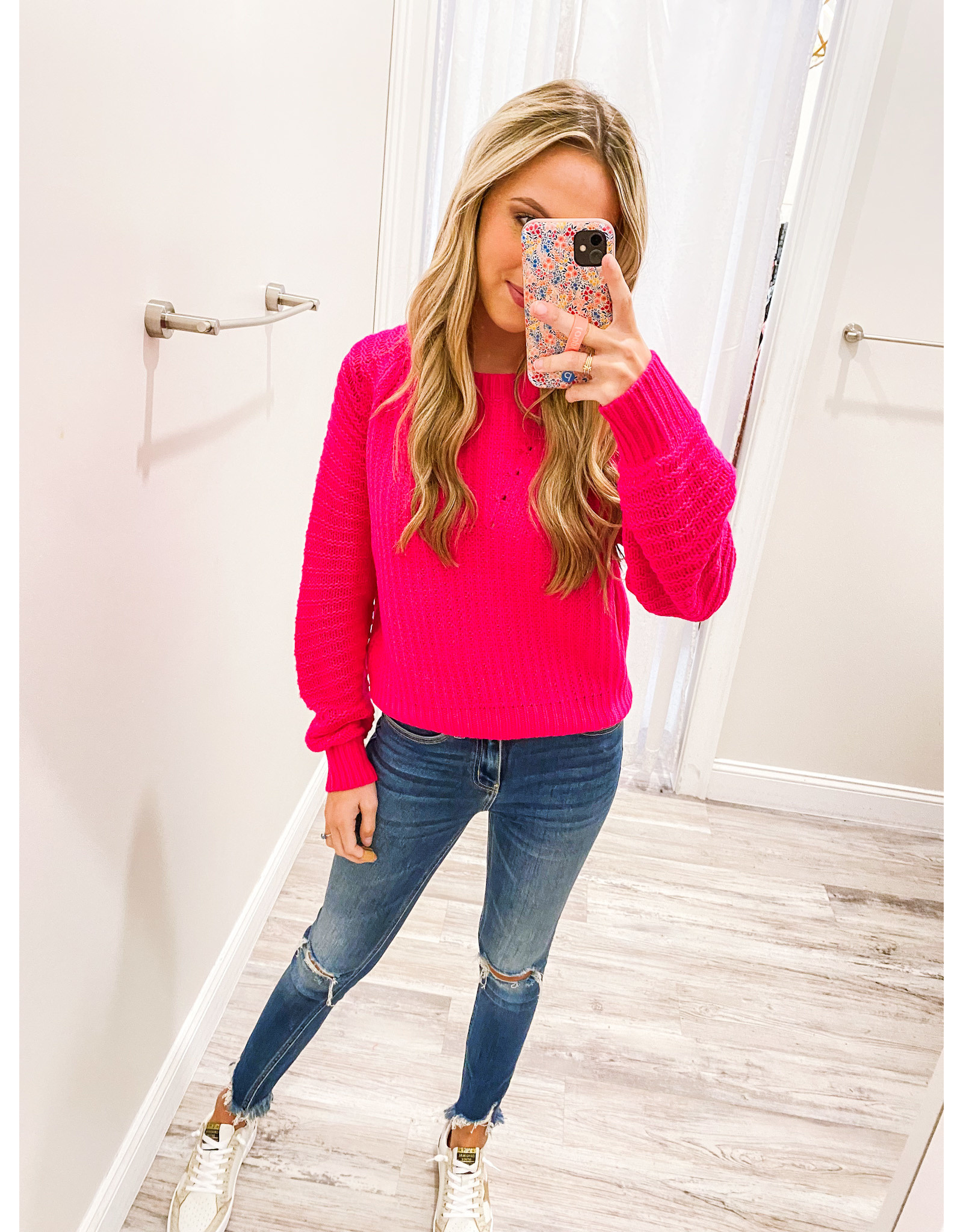 Raglan Sweater - Pink