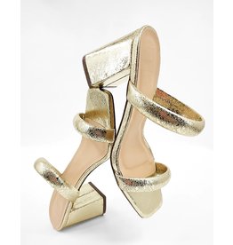 Shu Shop Farah Heeled Sandals - Gold