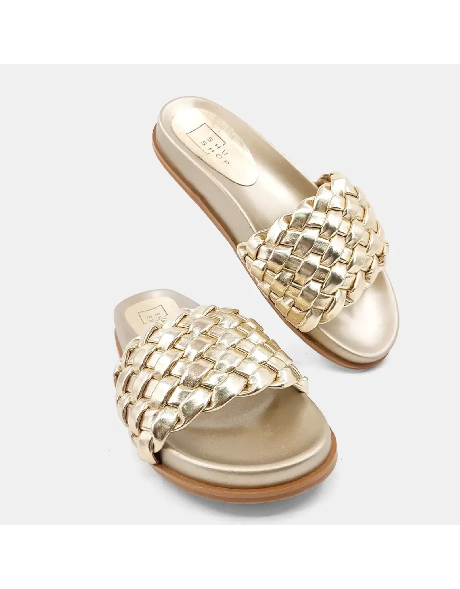 Shu Shop Amor Braided Sandals - Gold