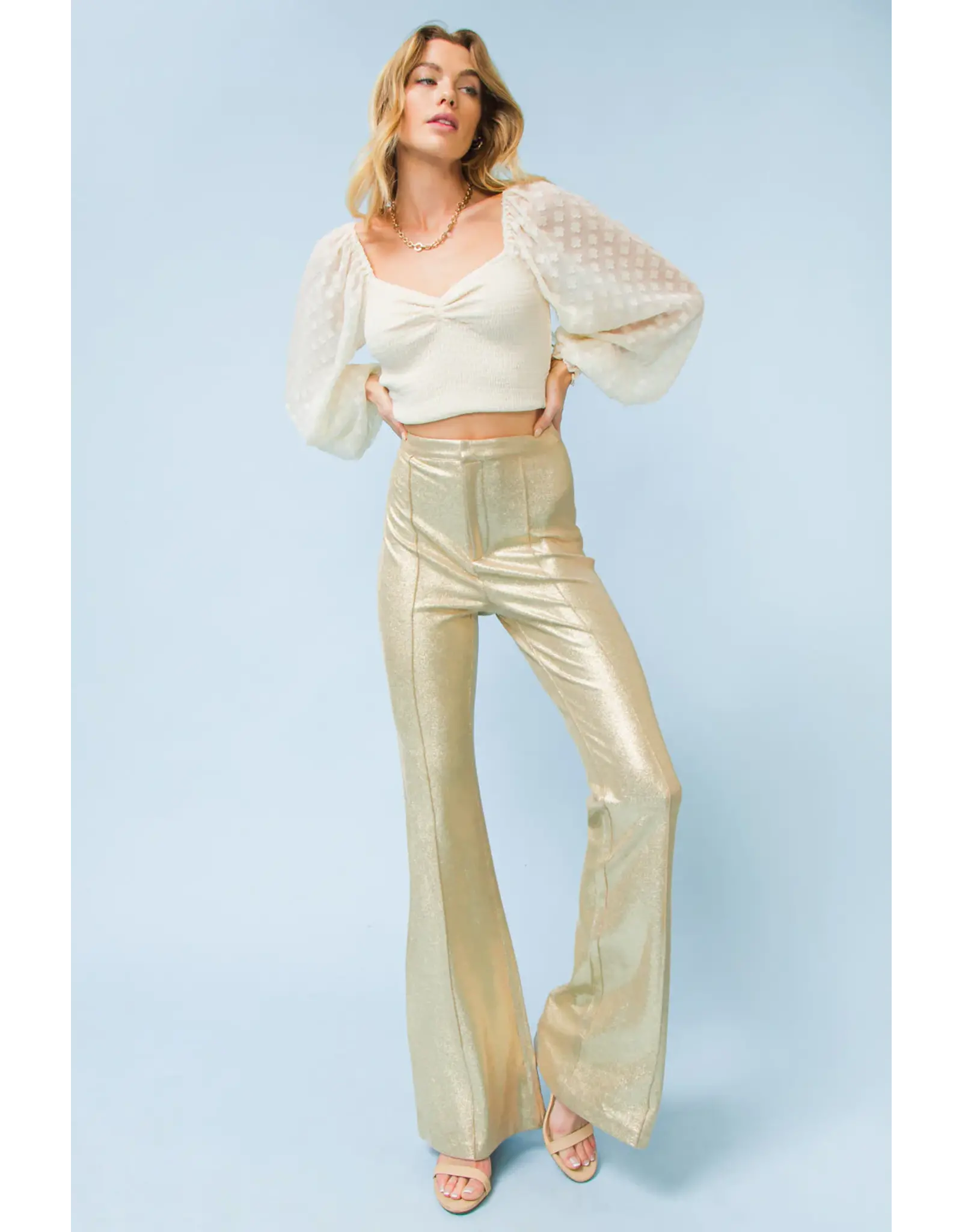 Bell Bottom Trouser For Women - Gold Sand - Sale price - Buy