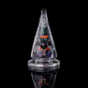 Huffy Glass WP - Encalmo Sugar Skull Spike in a Spike w/ Crushed Opal and CFL Accents