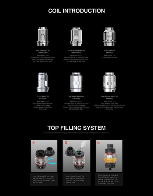 SMOK TFV18 Coils