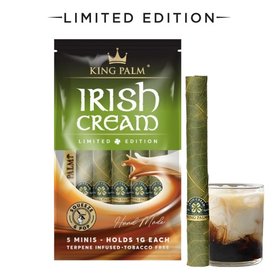 King Palm Hand-Rolled Leaf - 5 Mini Rolls (Irish Cream)