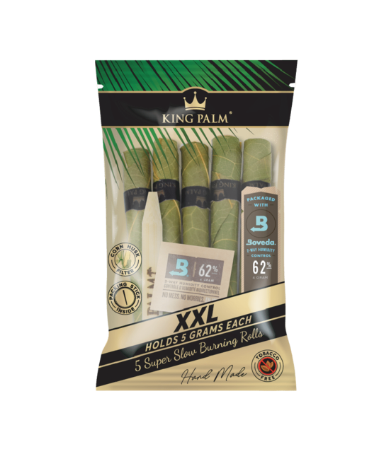 King Palm Hand-Rolled Leaf - 5 XXL Rolls