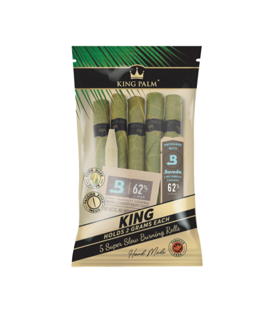 King Palm Hand-Rolled Leaf - 5 King Rolls