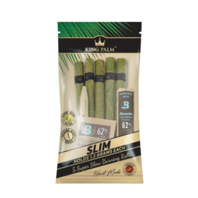 King Palm Hand-Rolled Leaf - 5 Slim Rolls