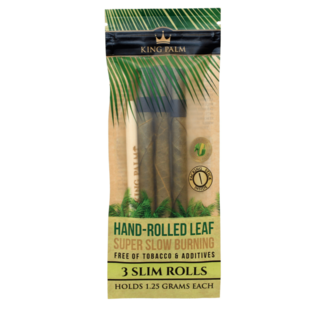 King Palm Hand-Rolled Leaf - 3 Slim Rolls