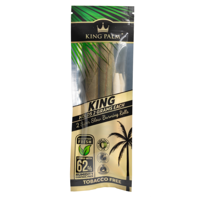 King Palm Hand-Rolled Leaf - 2 King Rolls