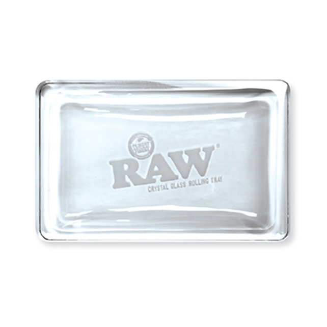 RAW Crystal Glass Rolling Tray