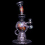 Casta glass Casta Glass Ball Rig - Rasta Fade Over Dichro Jet Black