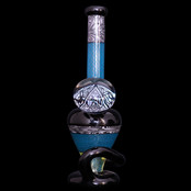 Sir Pyro Glass - Amphora Rig W/ Peacock Reticello