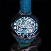 Sir Pyro Glass - Amphora Rig W/ Peacock Reticello